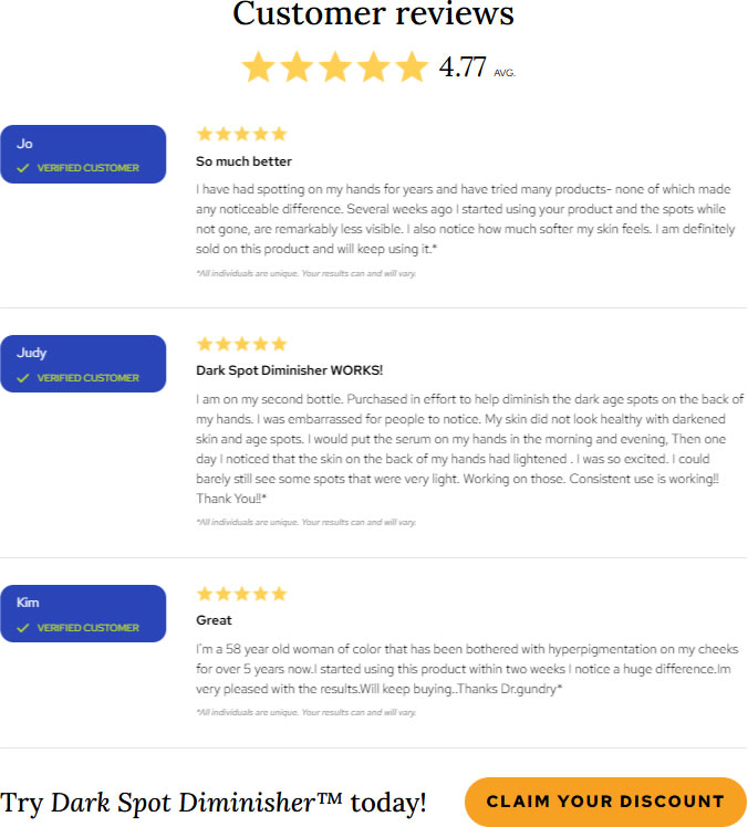 Gundry MD Dark Spot Diminisher Reviews 2026: Dr. Gundry Dark Spot Remover Results